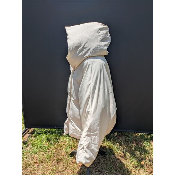 BA&SH Puffer Jacket Kali Double Breasted Hooded Cream Size 2 Oversized Designer - Picture 9 of 14